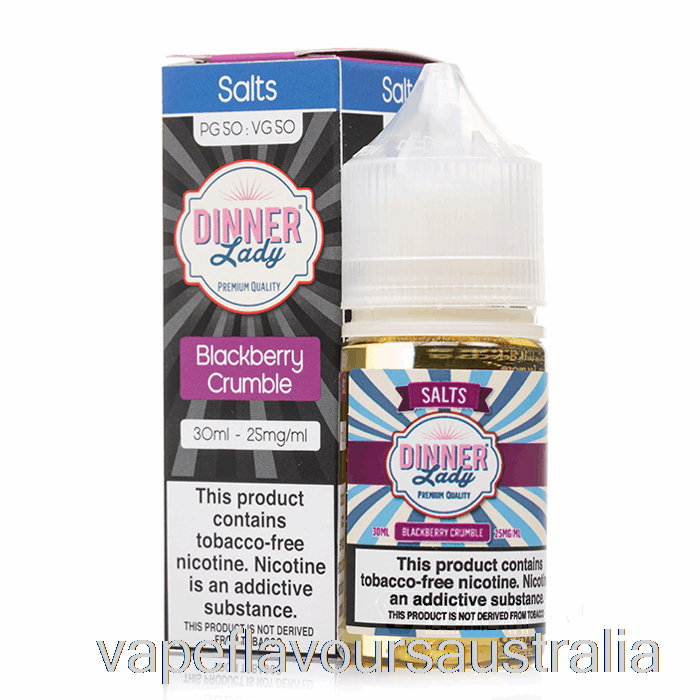 Vape Flavours Australia Blackberry Crumble SALT - Vape Dinner Lady E-Liquid - 30mL 50mg